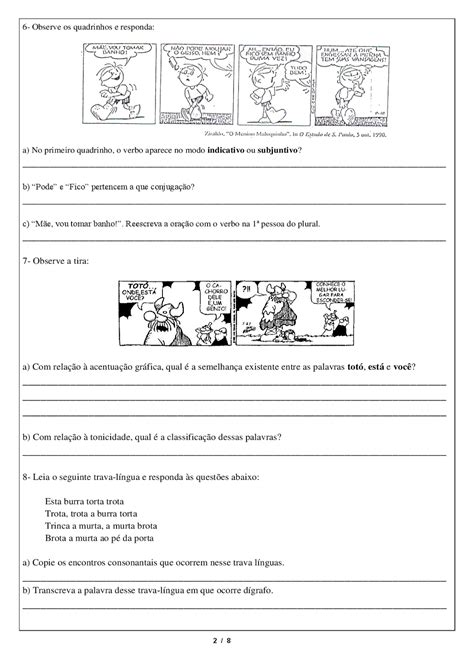 Exercícios Pronomes Demonstrativos 6o Ano Com Gabarito