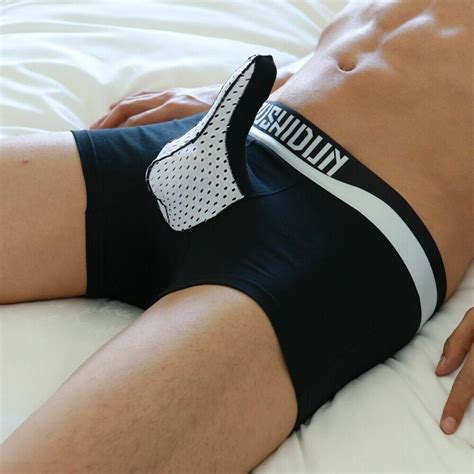 Pcs Mens Boxer Bulge Pouch Briefs Cotton Shorts Panties Underwear