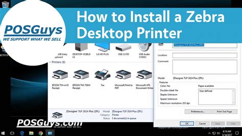 POSGuys How To Install A Zebra Desktop Printer YouTube