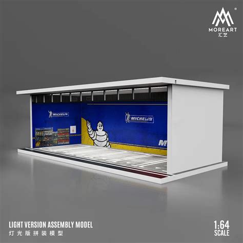 Moreart Garage Diorama Model With Led Lights Gulf Advan Hks