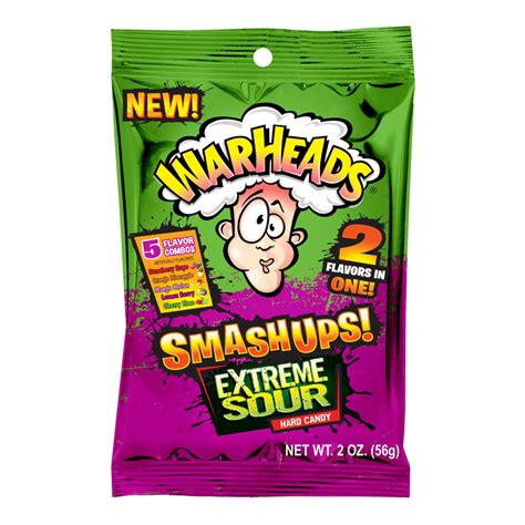 Warheads Smashups Extreme Sour Hard Candy Sweets 56g Pack