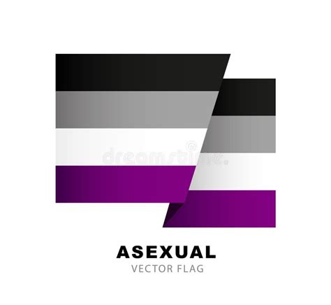 Bandera De Orgullo Asexual Un Colorido Logo De Una De Las Banderas De