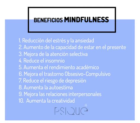 Los Beneficios Psicol Gicos Del Mindfulness Psiqu