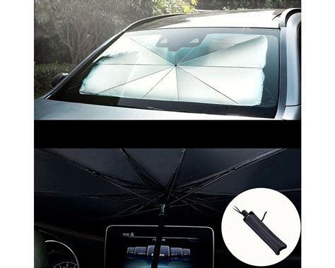 Cubre Sol Parasol Retr Ctil Tipo Sombrilla Para Parabrisas Para Auto O