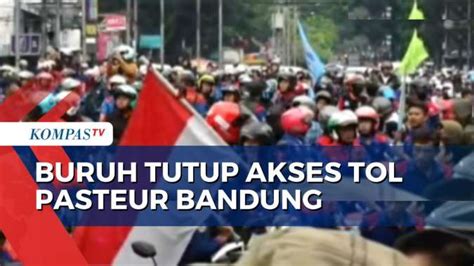 Tuntut Kenaikan Upah 15 Persen Buruh Gelar Aksi Mogok Nasional Di