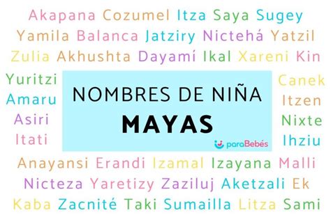 Nombres de origen maya para niña