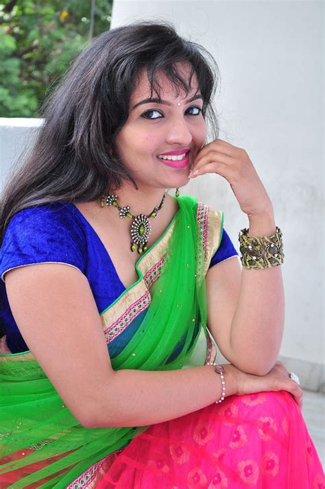 Sexy Actress Roshini Half Saree Photo Shoot Glamsham Photos