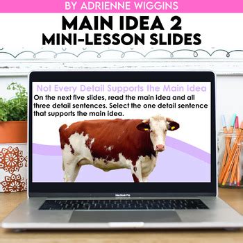 Main Idea Mini Lesson Slides By Adrienne Wiggins Tpt