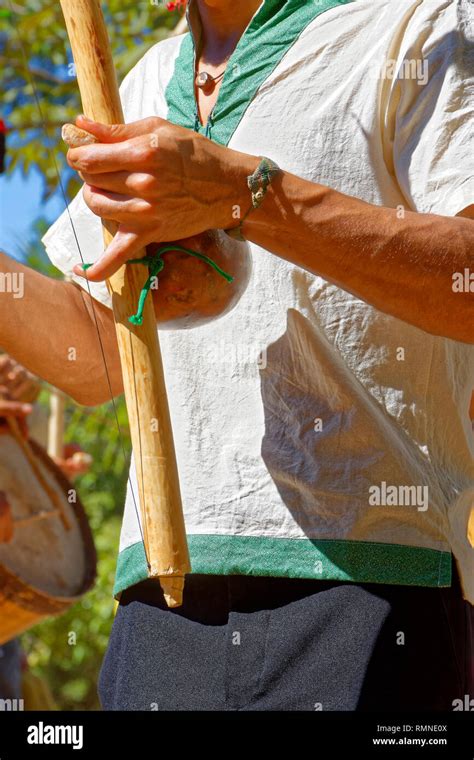 Brazilian Musical Instrument Called Berimbau And Usually Used During