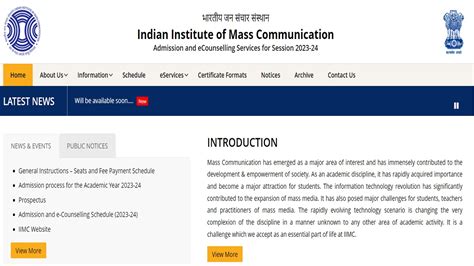 IIMC Admission 2023 Counselling Schedule Released For PG Diploma