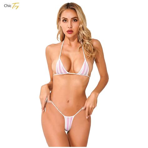 Women S Micro Bikini Extreme G String Mini Thong Swimwear Sets Yacht Cruise Party Pool Party