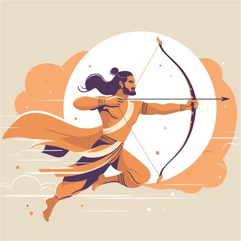 Premium Vector | Sagittarius Archer Graphic Vector illustration Arjuna ...