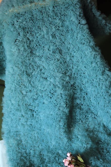 1 Yard Nude Pink 3D Ruffle Fabric For Costume Wedding Dress Etsy