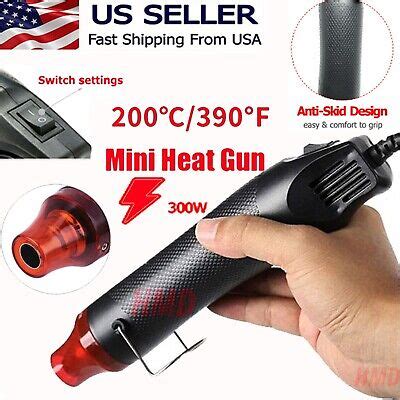Mini Heat Gun Diy Electric Nozzles Tool Hot Air Gun Embossing Drying Paint Us Ebay