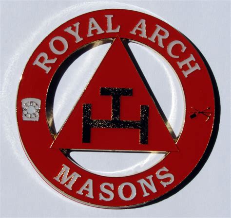 Equinox Mr Delux Royal Arch Masons Heavy Alloy Auto Car Emblem Decal