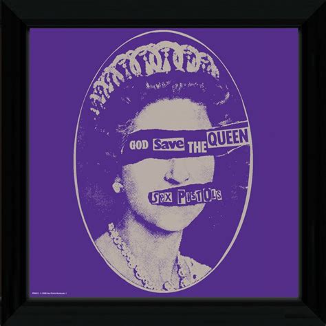 Sex Pistols God Save The Queen Framed Album Cover Poster Plus