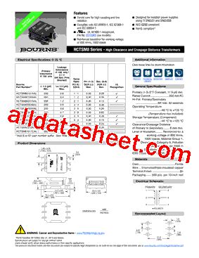 HCTSM80101AAL Datasheet PDF Bourns Electronic Solutions