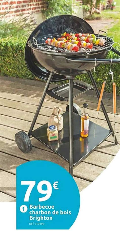 Promo Barbecue Charbon De Bois Brighton Chez Mr Bricolage ICatalogue Fr