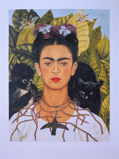 Frida Kahlo Exhibition Poster Self Portrait Museum Artist Art Print Etsy