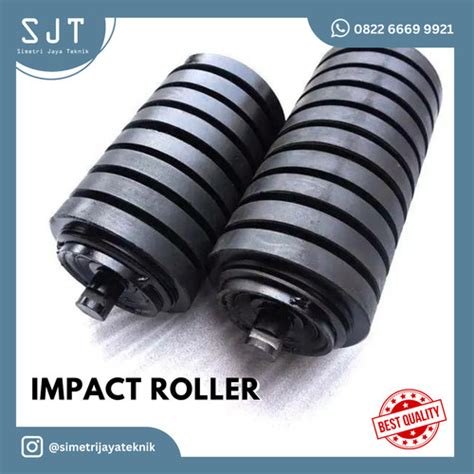 Jual Impact Roller Heavy Duty Roller Karet Pipa 60 89 Panjang 180