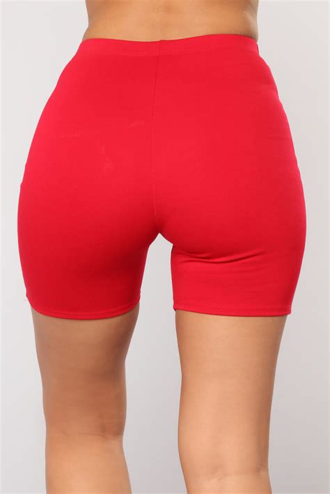 Classic Mini Biker Shorts Red