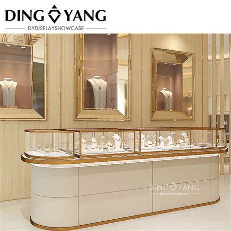 Modern Jewellery Shop Design - DINGYANG Jewelry Showcase Manufacturers ...