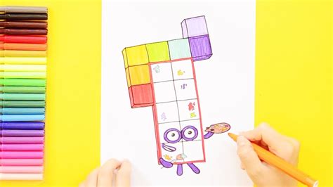 How to draw Numberblocks 17 - YouTube