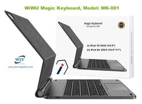 WiWU Magic Keyboard, Model: MK-001 designed for iPad 10 2022 (10.9 ...