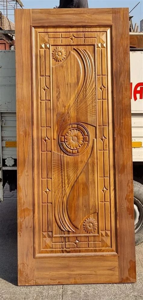 Interior Modular Wooden Designer Door For Apartment Height 84 Inch