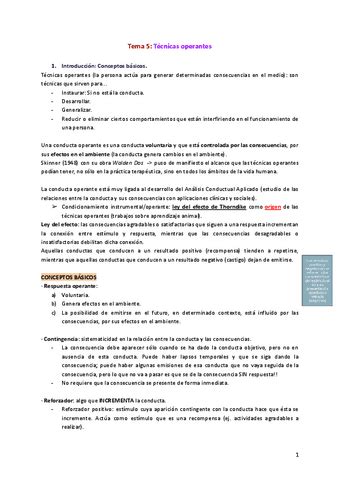 Tema Tecnicas Operantes Pdf