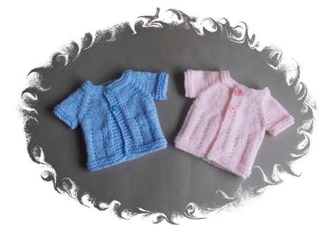 Preemie Baby Cardigans | AllFreeKnitting.com