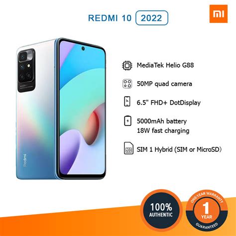 Xiaomi Redmi 10 (2022) 6GB +128GB Global Version | Lazada PH