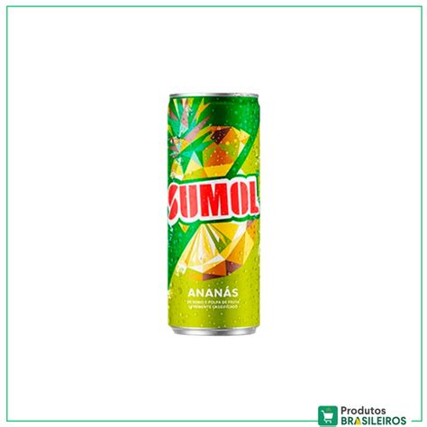 Refrigerante Lata Abacaxi Sumol 330ml Produtos Brasileiros