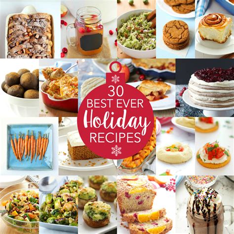 30 Best Ever Holiday Recipes for Christmas - The Busy Baker