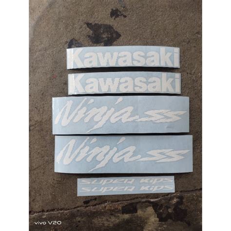 Jual stiker striping lis ninja ss warna putih | Shopee Indonesia 