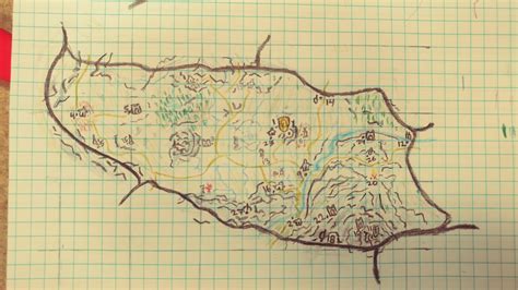 Map of Whiterun Hold from my ES fan fiction (locations in comments) : r ...