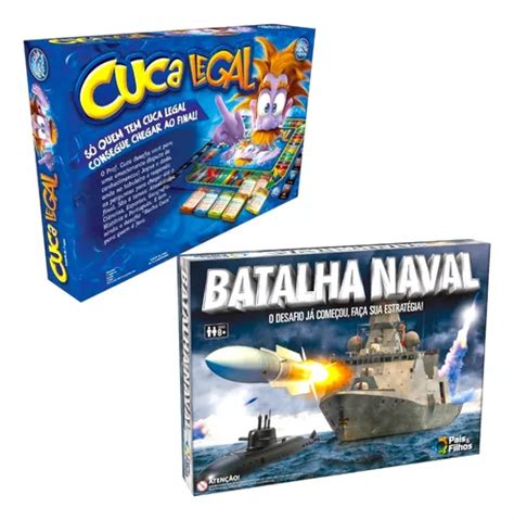 Kit Jogo De Tabuleiro Cuca Legal Batalha Naval Educativo