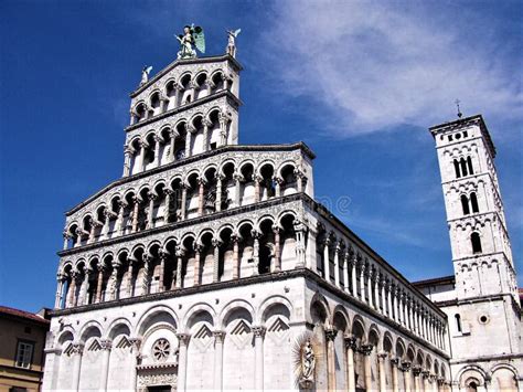 Beautiful Cathedral in the City of Lucca, Tuscany Stock Photo - Image ...