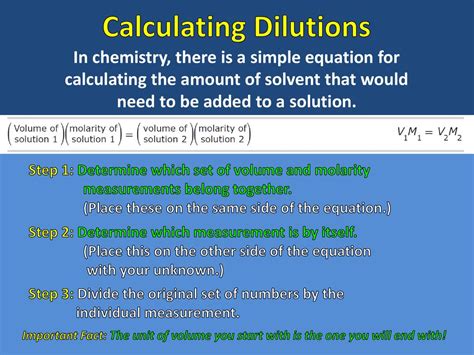 Molarity And Dilutions Photo By Chris Ppt Download