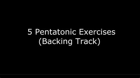 Backing Track Pentatonic Scale Guitar Tabs For Beginners Youtube