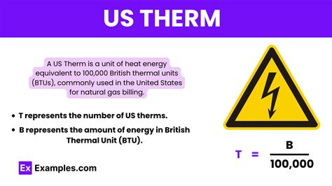 Us Therm Definition Conversion Table Applications