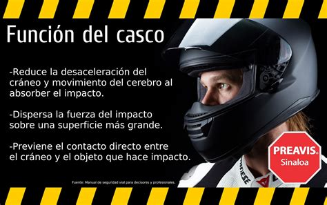 Preavis Sinaloa Funci N Del Casco En Motociclista