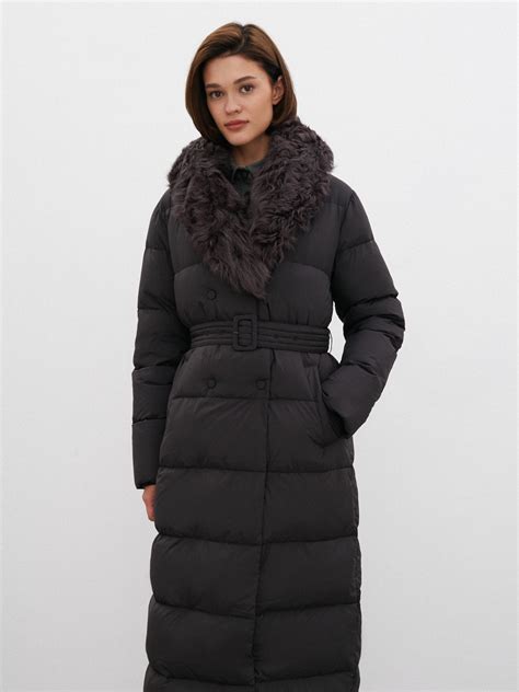Пуховое Пальто WDLF 220551 черный купить с доставкой, цена в интернет ...
