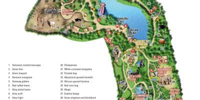 Dublin zoo map - Map of Dublin zoo (Ireland)