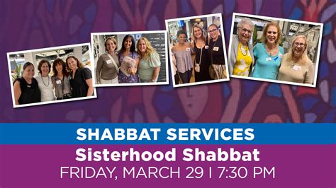 Shabbat Evening Services Sisterhood Shabbat Temple Beth El Of Boca Raton