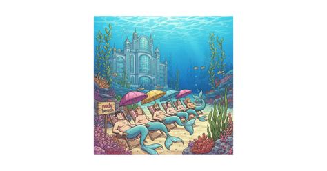 Nude Beach 2 Merman T Shirt TeePublic