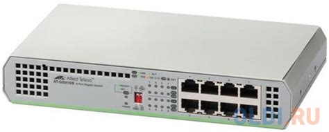 Коммутатор Allied Telesis AT GS910 8E 50 неуправляемый 8 портов 10 100