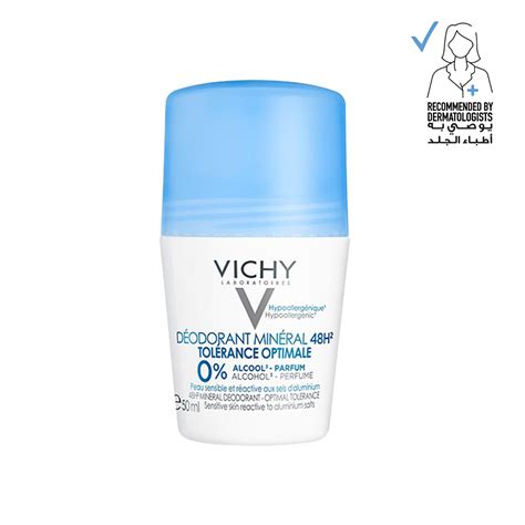 Vichy Deodorant Mineral 48H Tolerance Optimale Roll On 50 Ml Dos