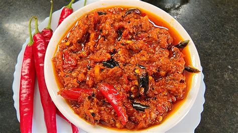 Red Chilli Pickle Lal Mirchi Ka Achar Pandu Mirchi Ka Achar Youtube