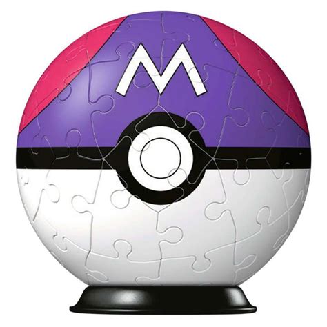 Puzzel Pokémon 3D puzzle Pokéballs Master Ball 54 pieces